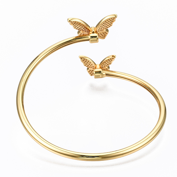 PandaHall Brass Micro Pave Clear Cubic Zirconia Cuff Bangles, Nickel Free, Butterfly, Real 16K Gold Plated, Inner Diameter: 2-1/4x2-1/8 inch...
PandaHall Brass Micro Pave Clear Cubic Zirconia Cuff Bangles, Nickel Free, Butterfly, Real 16K Gold Plated, Inner Diameter: 2-1/4x2-1/8 inch...
