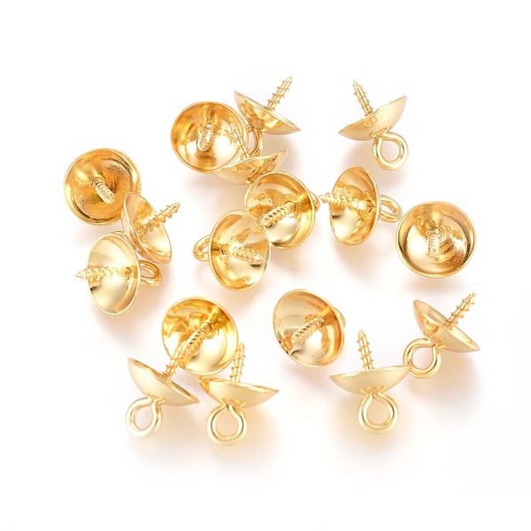 PandaHall 201 Stainless Steel Peg Bails Pendants, for Half-driled Beads, Golden, 10x8mm, Hole: 2mm, Pin:1.2mm 201 Stainless Steel
PandaHall 201 Stainless Steel Peg Bails Pendants, for Half-driled Beads, Golden, 10x8mm, Hole: 2mm, Pin:1.2mm 201 Stainless Steel