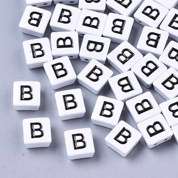 PandaHall Spray Painted Alloy Multi-Strand Links, Cadmium Free & Lead Free, For Tile Elastic Bracelets Making, Square with Letter, Letter.B..., White
PandaHall Spray Painted Alloy Multi-Strand Links, Cadmium Free & Lead Free, For Tile Elastic Bracelets Making, Square with Letter, Letter.B..., White