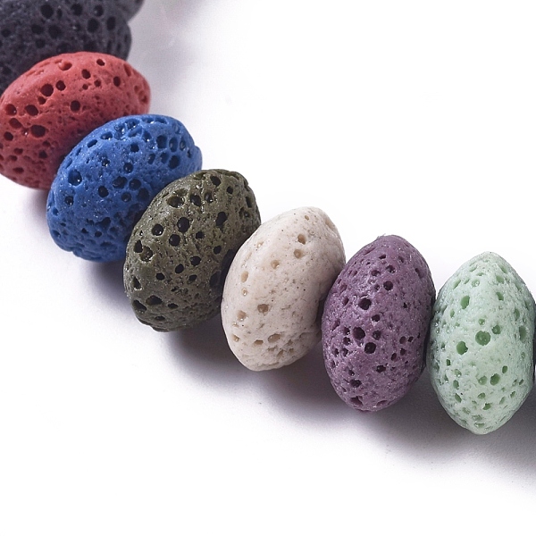PandaHall Natural Lava Rock Beads Strands, Dyed, Rondelle, Mixed Color, 10x5mm, Hole: 1.6mm, about 33pcs/strand, 7.87 inch(20cm) Lava Rock..., Multicolor
PandaHall Natural Lava Rock Beads Strands, Dyed, Rondelle, Mixed Color, 10x5mm, Hole: 1.6mm, about 33pcs/strand, 7.87 inch(20cm) Lava Rock..., Multicolor