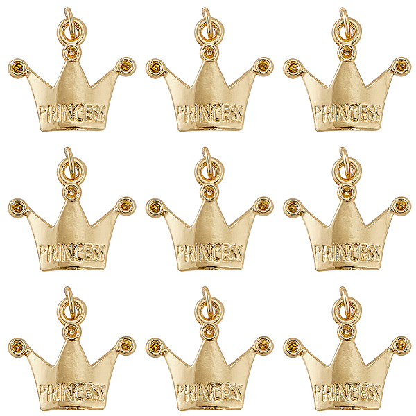 PandaHall SUNNYCLUE 20Pcs Alloy Pendants, Long-Lasting Plated, with Jump Ring, Crown with Word Princess, Golden, 17.5x19x3.5mm, Hole: 3.5mm...
PandaHall SUNNYCLUE 20Pcs Alloy Pendants, Long-Lasting Plated, with Jump Ring, Crown with Word Princess, Golden, 17.5x19x3.5mm, Hole: 3.5mm...