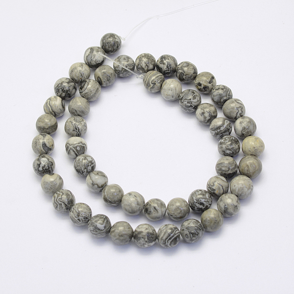 PandaHall Natural Map Stone/Picasso Stone/Picasso Jasper Beads Strands, Round, 6mm, Hole: 1mm, about 62pcs/strand, 15.7 inch(40cm) Map Stone...
PandaHall Natural Map Stone/Picasso Stone/Picasso Jasper Beads Strands, Round, 6mm, Hole: 1mm, about 62pcs/strand, 15.7 inch(40cm) Map Stone...