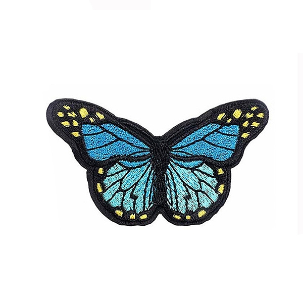 PandaHall Butterfly Appliques, Computerized Embroidery Cloth Iron on Patches, Costume Accessories, Deep Sky Blue, 45x80mm Cloth Butterfly
PandaHall Butterfly Appliques, Computerized Embroidery Cloth Iron on Patches, Costume Accessories, Deep Sky Blue, 45x80mm Cloth Butterfly
