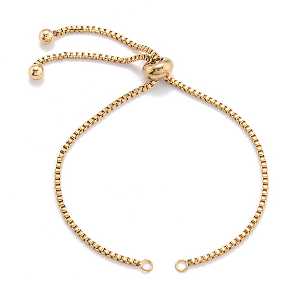 PandaHall 304 Stainless steel Chain Bracelet Making, Slider Bracelets Making, Golden, 8-5/8 inch(22cm), 1.5mm, Hole: 3mm Stainless Steel
PandaHall 304 Stainless steel Chain Bracelet Making, Slider Bracelets Making, Golden, 8-5/8 inch(22cm), 1.5mm, Hole: 3mm Stainless Steel