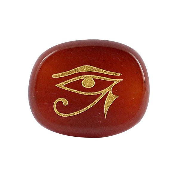 PandaHall Natural Carnelian Cabochons, Oval with Egyptian Eye of Ra/Re Pattern, Religion, 25x20x6.5mm Carnelian Oval
PandaHall Natural Carnelian Cabochons, Oval with Egyptian Eye of Ra/Re Pattern, Religion, 25x20x6.5mm Carnelian Oval