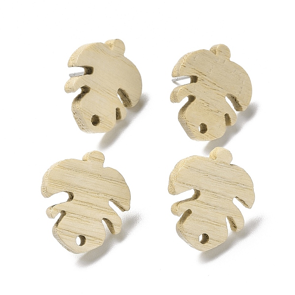 PandaHall Ash Wood Stud Earring Findings, with 304 Stainless Steel Pin, Leaf, 19.5x17.5mm, Hole: 1.8mm, Pin: 0.7mm Wood Leaf
PandaHall Ash Wood Stud Earring Findings, with 304 Stainless Steel Pin, Leaf, 19.5x17.5mm, Hole: 1.8mm, Pin: 0.7mm Wood Leaf