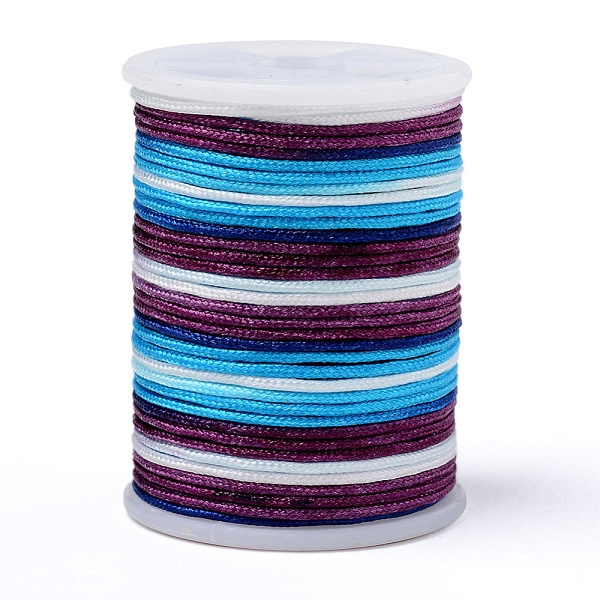 PandaHall Segment Dyed Polyester Thread, Braided Cord, Colorful, 1mm, about 7.65 yards(7m)/roll Polyester
PandaHall Segment Dyed Polyester Thread, Braided Cord, Colorful, 1mm, about 7.65 yards(7m)/roll Polyester