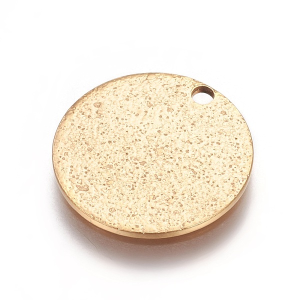 PandaHall Ion Plating(IP) 304 Stainless Steel Textured Pendants, Flat Round, Golden, 15x1mm, Hole: 1.6mm 304 Stainless Steel Flat Round
PandaHall Ion Plating(IP) 304 Stainless Steel Textured Pendants, Flat Round, Golden, 15x1mm, Hole: 1.6mm 304 Stainless Steel Flat Round
