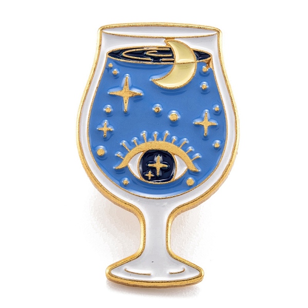 PandaHall Alloy Enamel Brooches, Enamel Pin, with Butterfly Clutches, Wine Glass with Eye, Cornflower Blue, Golden, 27.5x17mm Alloy+Enamel...
PandaHall Alloy Enamel Brooches, Enamel Pin, with Butterfly Clutches, Wine Glass with Eye, Cornflower Blue, Golden, 27.5x17mm Alloy+Enamel...