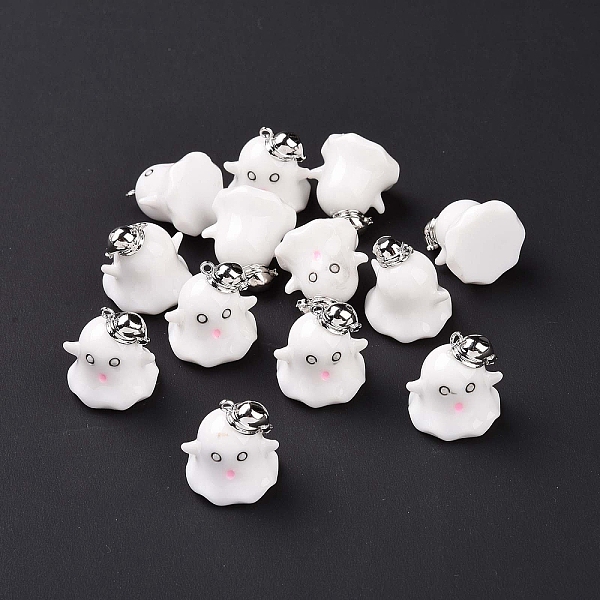 PandaHall Halloween Acrylic Enamel Pendants, with Platinum Plated Brass Findings, Ghost Charm, White, 18x16.5x15.5mm, Hole: 1.2mm...
PandaHall Halloween Acrylic Enamel Pendants, with Platinum Plated Brass Findings, Ghost Charm, White, 18x16.5x15.5mm, Hole: 1.2mm...