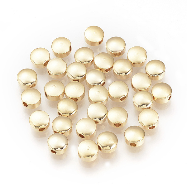 PandaHall Brass Spacer Beads, Nickel Free, Real 18K Gold Plated, Flat Round, Real 18K Gold Plated, 5x3mm, Hole: 0.8~1mm Brass Flat Round
PandaHall Brass Spacer Beads, Nickel Free, Real 18K Gold Plated, Flat Round, Real 18K Gold Plated, 5x3mm, Hole: 0.8~1mm Brass Flat Round
