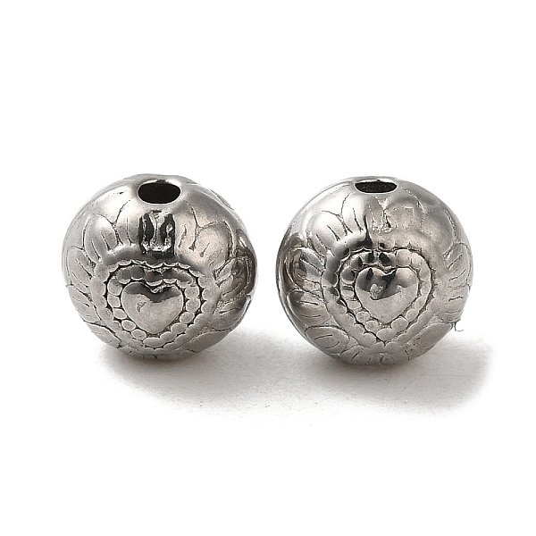 PandaHall 304 Stainless Steel Beads, Flat Round with Heart, Stainless Steel Color, 7x6.5mm, Hole: 1.4mm 304 Stainless Steel Flat Round
PandaHall 304 Stainless Steel Beads, Flat Round with Heart, Stainless Steel Color, 7x6.5mm, Hole: 1.4mm 304 Stainless Steel Flat Round