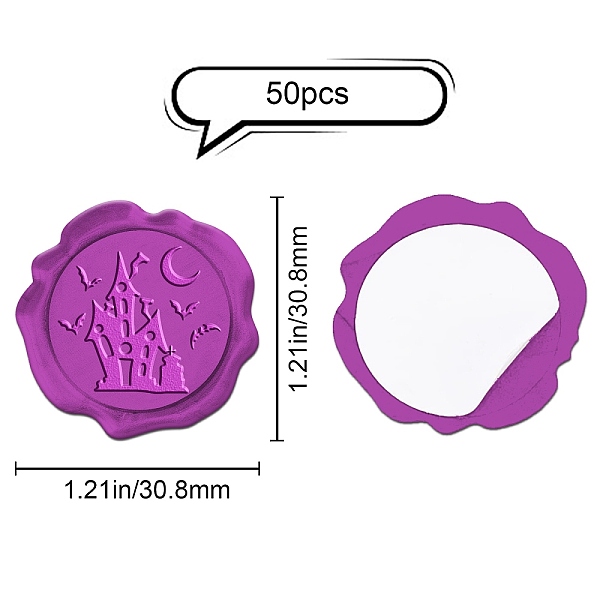 PandaHall SUPERDANT Adhesive Wax Seal Stickers, Envelope Seal Decoration, for Craft Scrapbook DIY Gift, Halloween, Castle Pattern, 30mm...
PandaHall SUPERDANT Adhesive Wax Seal Stickers, Envelope Seal Decoration, for Craft Scrapbook DIY Gift, Halloween, Castle Pattern, 30mm...
