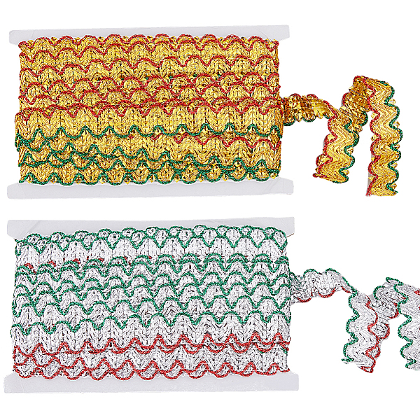 PandaHall SUPERFINDINGS 2 Colors Braided Lace Ribbon 14.76 Yards(13.5m) Wavy Ribbon Metallic Lace Trim Embellishment Polyester Garment..., Multicolor
PandaHall SUPERFINDINGS 2 Colors Braided Lace Ribbon 14.76 Yards(13.5m) Wavy Ribbon Metallic Lace Trim Embellishment Polyester Garment..., Multicolor