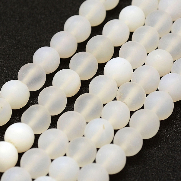 PandaHall Frosted Natural White Agate Beads Strands, Round, Dyed & Heated, White, 6mm, Hole: 0.8mm, about 65pcs/strand, 15.1 inch Natural...
PandaHall Frosted Natural White Agate Beads Strands, Round, Dyed & Heated, White, 6mm, Hole: 0.8mm, about 65pcs/strand, 15.1 inch Natural...