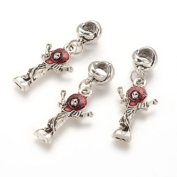 PandaHall Alloy European Dangle Charms, with Enamel, Jesus, For Easter, Antique Silver, 36mm, Hole: 4.5mm Alloy+Enamel Human Red
PandaHall Alloy European Dangle Charms, with Enamel, Jesus, For Easter, Antique Silver, 36mm, Hole: 4.5mm Alloy+Enamel Human Red