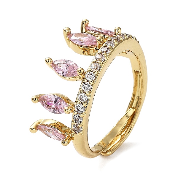 PandaHall Cubic Zirconia Crown Adjustable Rings, Rack Plating Real 18K Gold Plated Brass Ring, Lead Free & Cadmium Free, Long-Lasting Plated...
PandaHall Cubic Zirconia Crown Adjustable Rings, Rack Plating Real 18K Gold Plated Brass Ring, Lead Free & Cadmium Free, Long-Lasting Plated...