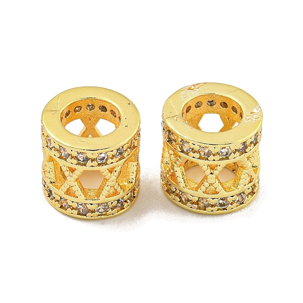 PandaHall Rack Plating Brass Micro Pave Clear Cubic Zirconia European Beads, Large Hole Beads, Long-Lasting Plated, Lead Free & Cadmium Free...
PandaHall Rack Plating Brass Micro Pave Clear Cubic Zirconia European Beads, Large Hole Beads, Long-Lasting Plated, Lead Free & Cadmium Free...
