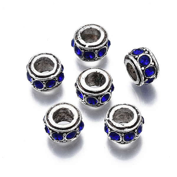 PandaHall Alloy Rhinestone European Beads, September Birthstone Beads, Large Hole Beads, Cadmium Free & Lead Free, Fit European Bracelet..., Cyan
PandaHall Alloy Rhinestone European Beads, September Birthstone Beads, Large Hole Beads, Cadmium Free & Lead Free, Fit European Bracelet..., Cyan