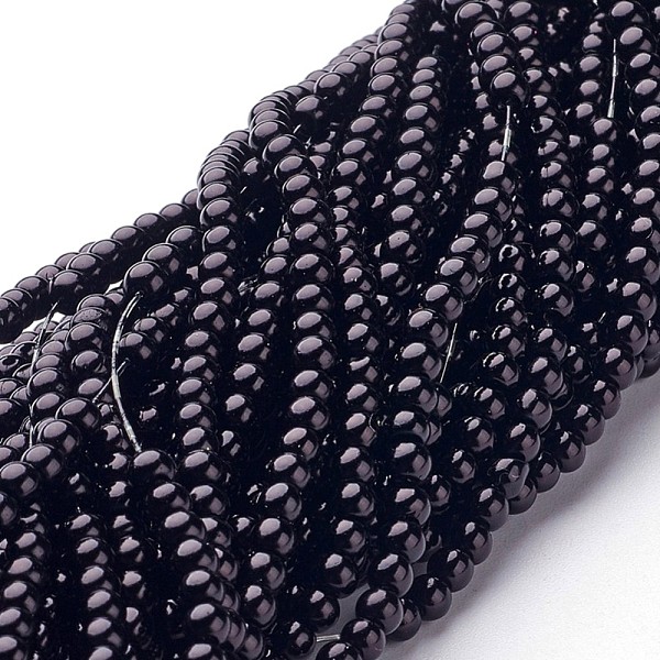 PandaHall Glass Pearl Beads Strands, Pearlized, Round, Black, 3~4mm, Hole: 1mm, about 190~200200pcs/strand, 25.59 inch(65cm) Glass Round...
PandaHall Glass Pearl Beads Strands, Pearlized, Round, Black, 3~4mm, Hole: 1mm, about 190~200200pcs/strand, 25.59 inch(65cm) Glass Round...