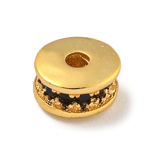 PandaHall Brass Micro Pave Black Cubic Zirconia Beads, Flat Round, Real 18K Gold Plated, 6x3mm, Hole: 1.4mm Brass+Cubic Zirconia Flat Round...
PandaHall Brass Micro Pave Black Cubic Zirconia Beads, Flat Round, Real 18K Gold Plated, 6x3mm, Hole: 1.4mm Brass+Cubic Zirconia Flat Round...