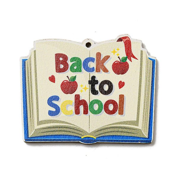 PandaHall Wood Pendant, Teachers' Day Theme, Book, 36x44.5x2.5mm, Hole: 1.6mm Wood Book
PandaHall Wood Pendant, Teachers' Day Theme, Book, 36x44.5x2.5mm, Hole: 1.6mm Wood Book