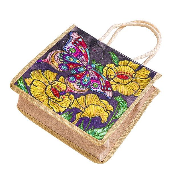 PandaHall DIY Linen Handbag Diamond Painting Kits, Reusable Shopping Tote Craft, Butterfly Pattern, Handbag: 260x260x110mm Cloth Butterfly..., Multicolor
PandaHall DIY Linen Handbag Diamond Painting Kits, Reusable Shopping Tote Craft, Butterfly Pattern, Handbag: 260x260x110mm Cloth Butterfly..., Multicolor