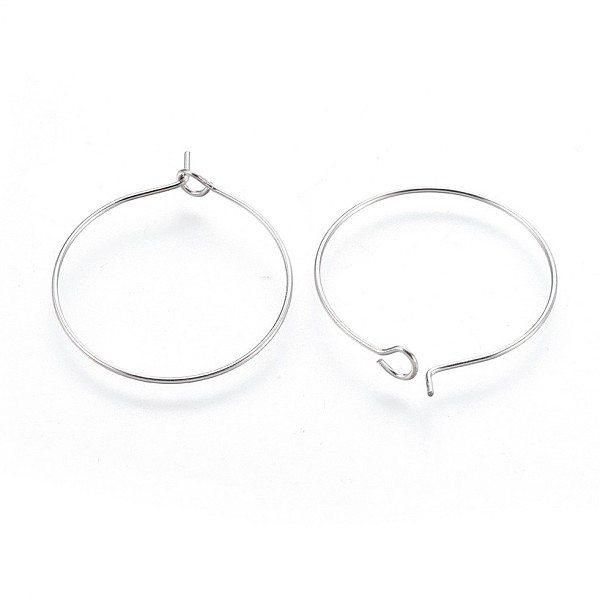 PandaHall 316 Surgical Stainless Steel Hoop Earring Findings, Wine Glass Charms Findings, Stainless Steel Color, 20~21 Gauge...
PandaHall 316 Surgical Stainless Steel Hoop Earring Findings, Wine Glass Charms Findings, Stainless Steel Color, 20~21 Gauge...
