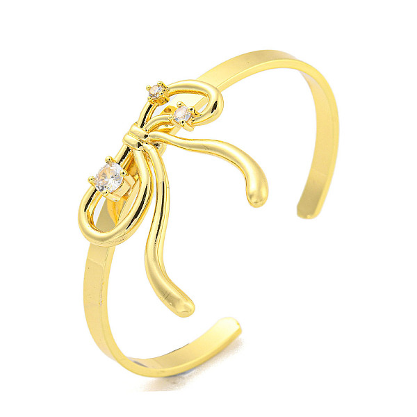 PandaHall Bowknot Rack Plating Brass Pave Clear Cubic Zirconia Open Cuff Bangles for Women, Cadmium Free & Lead Free, Long-Lasting Plated...
PandaHall Bowknot Rack Plating Brass Pave Clear Cubic Zirconia Open Cuff Bangles for Women, Cadmium Free & Lead Free, Long-Lasting Plated...