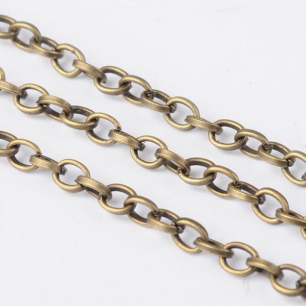 PandaHall Iron Cable Chains, Unwelded, with Spool, Flat Oval, Lead Free & Nickel Free, Antique Bronze, 4x3.5x0.9mm, about 328.08 Feet...
PandaHall Iron Cable Chains, Unwelded, with Spool, Flat Oval, Lead Free & Nickel Free, Antique Bronze, 4x3.5x0.9mm, about 328.08 Feet...