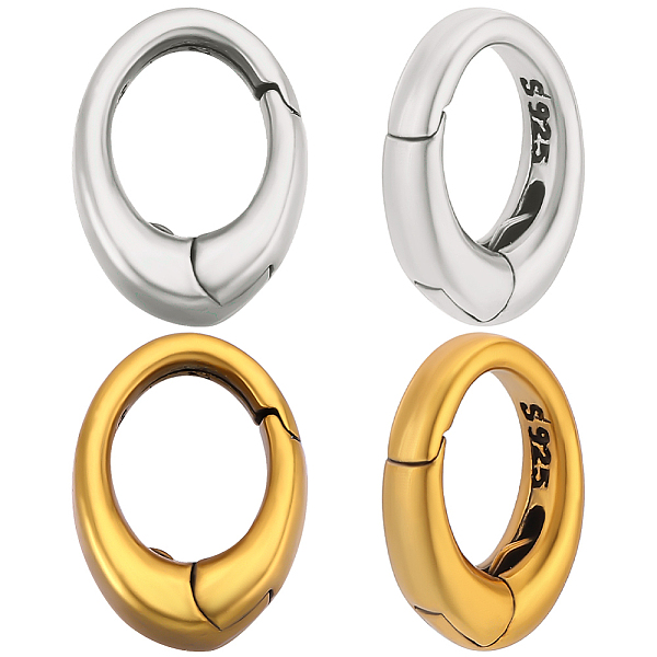 PandaHall Beebeecraft 2Pcs 925 Sterling Silver Spring Gate Rings, Oval, Mixed Color, 9x6x2mm, Inner Diameter: 5x4mm, about 1pc/color, 2...
PandaHall Beebeecraft 2Pcs 925 Sterling Silver Spring Gate Rings, Oval, Mixed Color, 9x6x2mm, Inner Diameter: 5x4mm, about 1pc/color, 2...