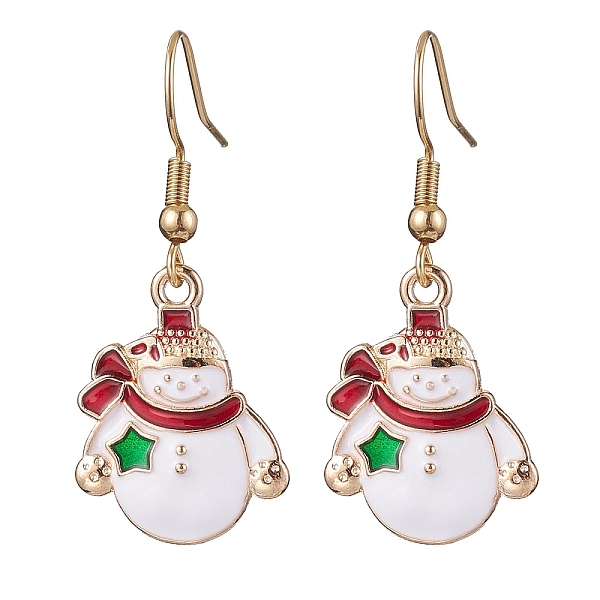 PandaHall Christmas Theme Alloy Enamel Dangle Earrings, 304 Stainless Steel Earrings for Women, Snowman, 38x16.5mm Alloy Snowman White
PandaHall Christmas Theme Alloy Enamel Dangle Earrings, 304 Stainless Steel Earrings for Women, Snowman, 38x16.5mm Alloy Snowman White