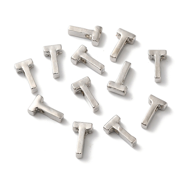 PandaHall Platinum Plated Alloy Beads, Initial Letter, Letter.T, 10x3mm, Hole: 1.8mm Alloy Letter T
PandaHall Platinum Plated Alloy Beads, Initial Letter, Letter.T, 10x3mm, Hole: 1.8mm Alloy Letter T