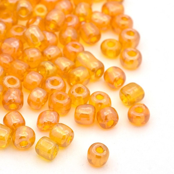 PandaHall Round Glass Seed Beads, Trans. Colours Lustered, Gold, Size: about 2mm in diameter, hole: 1mm, about 370pcs/50g Glass Gold
PandaHall Round Glass Seed Beads, Trans. Colours Lustered, Gold, Size: about 2mm in diameter, hole: 1mm, about 370pcs/50g Glass Gold