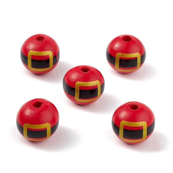 PandaHall Printed Natural Wood European Beads, Large Hole Bead, Round with Christmas Belt Pattern, Red, 19mm, Hole: 4mm Wood Round Red
PandaHall Printed Natural Wood European Beads, Large Hole Bead, Round with Christmas Belt Pattern, Red, 19mm, Hole: 4mm Wood Round Red