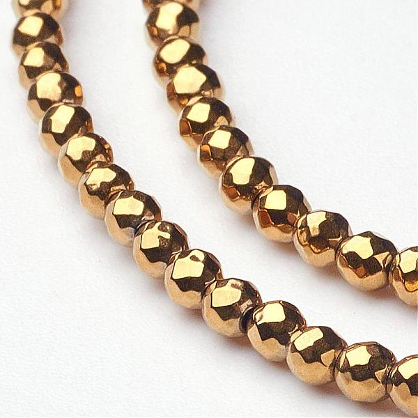 PandaHall Non-Magnetic Synthetic Hematite Beads Strands, Vacuum Plating, Faceted(64 Facets), Round, Golden Plated, Gold, 2mm, Hole: 1mm...
PandaHall Non-Magnetic Synthetic Hematite Beads Strands, Vacuum Plating, Faceted(64 Facets), Round, Golden Plated, Gold, 2mm, Hole: 1mm...