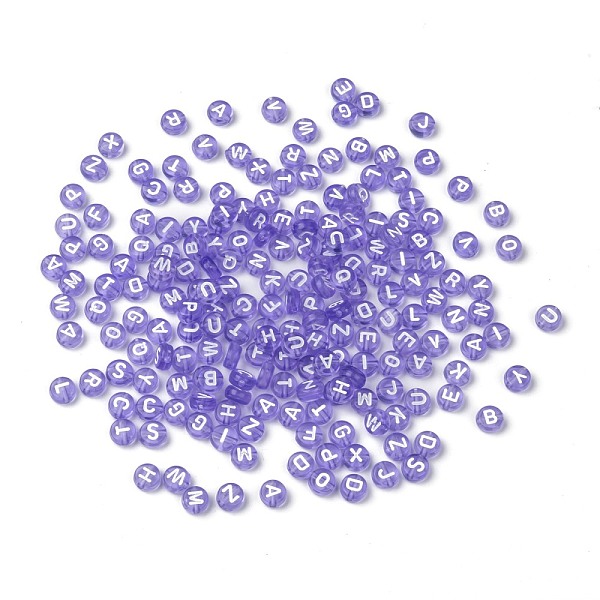 PandaHall Transparent Acrylic Beads, Horizontal Hole, Mixed Letters, Flat Round, Lilac, 7x4mm, Hole: 1.5mm, about 3700pcs/500g Acrylic..., Purple
PandaHall Transparent Acrylic Beads, Horizontal Hole, Mixed Letters, Flat Round, Lilac, 7x4mm, Hole: 1.5mm, about 3700pcs/500g Acrylic..., Purple