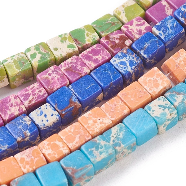 PandaHall Synthetic Imperial Jasper Beads Strands, Dyed, Cube, Mixed Color, 4.5x4.5x4.5mm, Hole: 0.8mm, about 84~85pcs/strand, 14.9..., Multicolor
PandaHall Synthetic Imperial Jasper Beads Strands, Dyed, Cube, Mixed Color, 4.5x4.5x4.5mm, Hole: 0.8mm, about 84~85pcs/strand, 14.9..., Multicolor