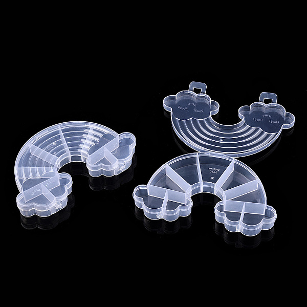 PandaHall 9 Grids Rainbow Plastic Bead Containers, for Small Parts, Hardware and Craft, Clear, 9.4x14.8x2cm, Inner Size: 26~39.5x12~36.5mm...
PandaHall 9 Grids Rainbow Plastic Bead Containers, for Small Parts, Hardware and Craft, Clear, 9.4x14.8x2cm, Inner Size: 26~39.5x12~36.5mm...