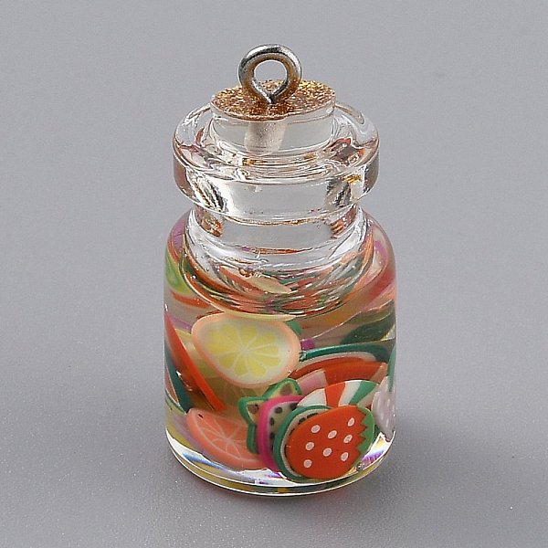 PandaHall Transparent Glass Wishing Bottle Pendant Decorations, with Resin & Plastic Candy inside, Cork Stopper, Colorful, 29x15mm, Hole...
PandaHall Transparent Glass Wishing Bottle Pendant Decorations, with Resin & Plastic Candy inside, Cork Stopper, Colorful, 29x15mm, Hole...