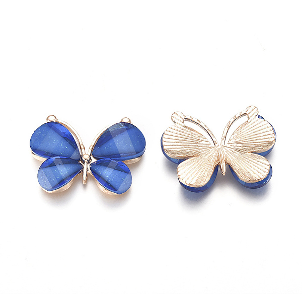 PandaHall Light Gold Plated Alloy Glass Pendants, Butterfly, Royal Blue, 21.8x28x4.5mm, Hole: 1.5x10mm Alloy+Glass Butterfly Blue
PandaHall Light Gold Plated Alloy Glass Pendants, Butterfly, Royal Blue, 21.8x28x4.5mm, Hole: 1.5x10mm Alloy+Glass Butterfly Blue