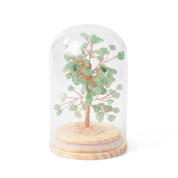 PandaHall Natural Green Aventurine Chips Money Tree in Dome Glass Bell Jars with Wood Base Display Decorations, for Home Office Decor Good...
PandaHall Natural Green Aventurine Chips Money Tree in Dome Glass Bell Jars with Wood Base Display Decorations, for Home Office Decor Good...