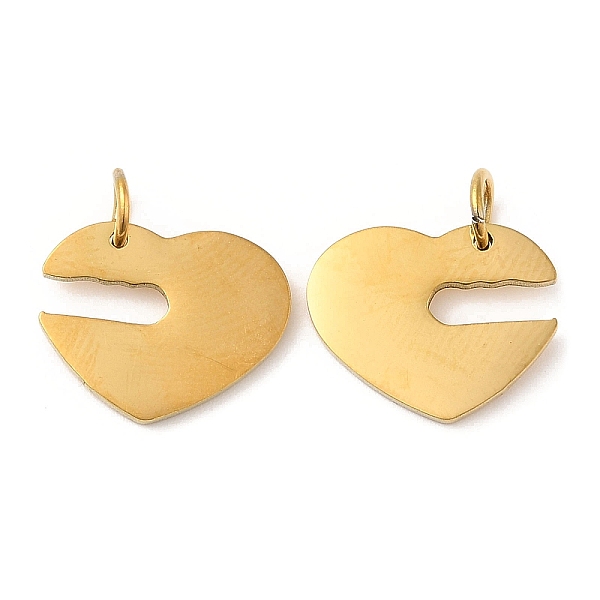 PandaHall Vacuum Plating 304 Stainless Steel Pendants, with Jump Ring, Heart Charm, Golden, 11.5x14.5x1.4mm, Hole: 3.2mm 304 Stainless Steel...
PandaHall Vacuum Plating 304 Stainless Steel Pendants, with Jump Ring, Heart Charm, Golden, 11.5x14.5x1.4mm, Hole: 3.2mm 304 Stainless Steel...