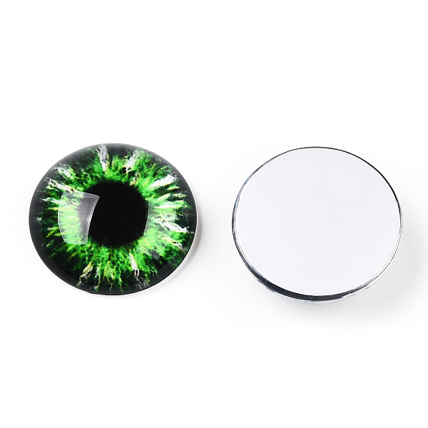 PandaHall Glass Cabochons, Half Round with Eye, Lime Green, 20x6.5mm Glass Half Round
PandaHall Glass Cabochons, Half Round with Eye, Lime Green, 20x6.5mm Glass Half Round