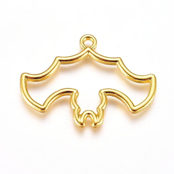 PandaHall Zinc Alloy Open Back Bezel Pendants, For DIY UV Resin, Epoxy Resin, Pressed Flower Jewelry, for Halloween, Bat, Golden...
PandaHall Zinc Alloy Open Back Bezel Pendants, For DIY UV Resin, Epoxy Resin, Pressed Flower Jewelry, for Halloween, Bat, Golden...