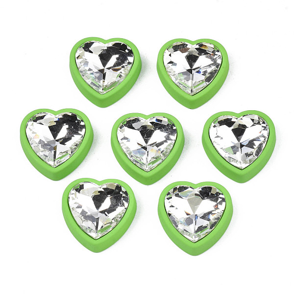 PandaHall Rubberized Style Acrylic Rhinestone Cabochons, Faceted, Heart, Lime, 22.5x22.5x8mm Acrylic Rhinestone Heart Green
PandaHall Rubberized Style Acrylic Rhinestone Cabochons, Faceted, Heart, Lime, 22.5x22.5x8mm Acrylic Rhinestone Heart Green