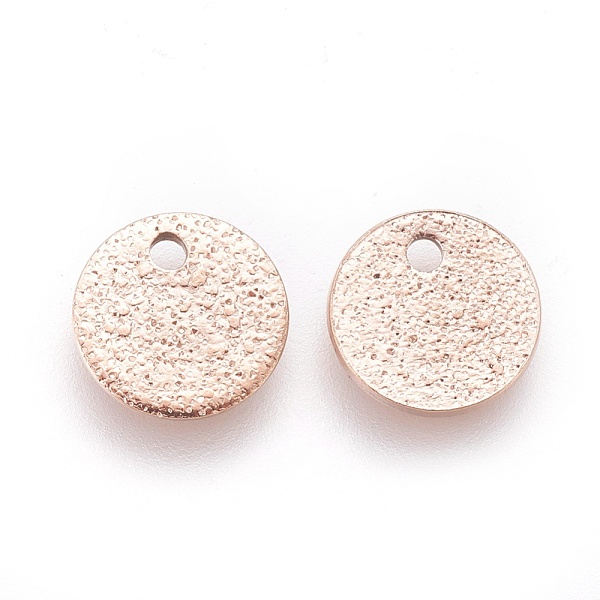 PandaHall Ion Plating(IP) 304 Stainless Steel Charms, Textured, Flat Round with Bumpy, Rose Gold, 8x1mm, Hole: 1.2mm 304 Stainless Steel...
PandaHall Ion Plating(IP) 304 Stainless Steel Charms, Textured, Flat Round with Bumpy, Rose Gold, 8x1mm, Hole: 1.2mm 304 Stainless Steel...
