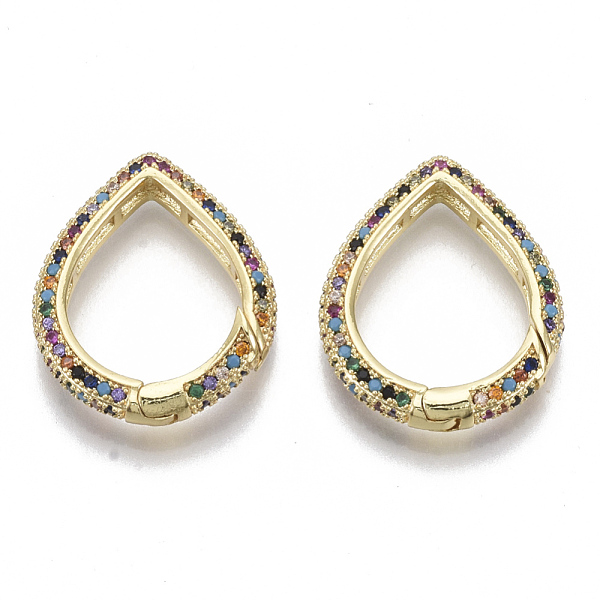PandaHall Brass Micro Pave Cubic Zirconia Spring Gate Rings, Nickel Free, Teardrop, Real 16K Gold Plated, Colorful, 26.5x21x4mm, Inner...
PandaHall Brass Micro Pave Cubic Zirconia Spring Gate Rings, Nickel Free, Teardrop, Real 16K Gold Plated, Colorful, 26.5x21x4mm, Inner...