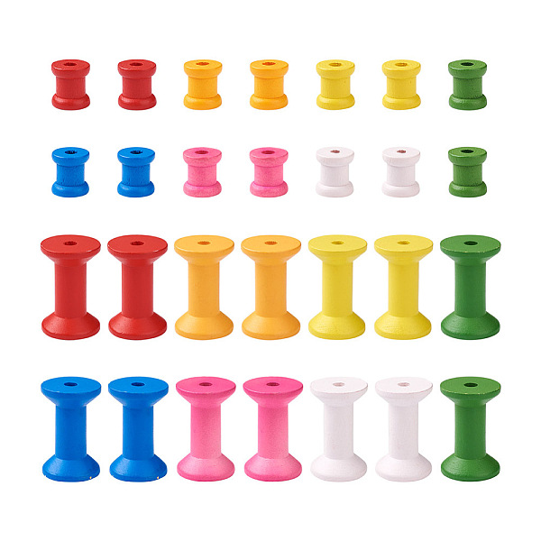 PandaHall Dyed Wooden Empty Spools for Wire, Thread Bobbins, Mixed Color, 120pcs/set Wood Multicolor
PandaHall Dyed Wooden Empty Spools for Wire, Thread Bobbins, Mixed Color, 120pcs/set Wood Multicolor