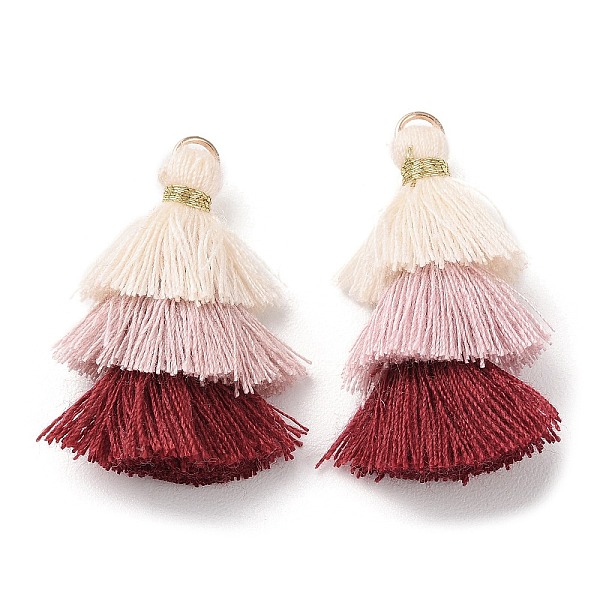 PandaHall Polycotton Tassel Pendant Decorations, with Iron Loops, Old Lace, 34~45x4~5mm, Hole: 3mm Polycotton
PandaHall Polycotton Tassel Pendant Decorations, with Iron Loops, Old Lace, 34~45x4~5mm, Hole: 3mm Polycotton